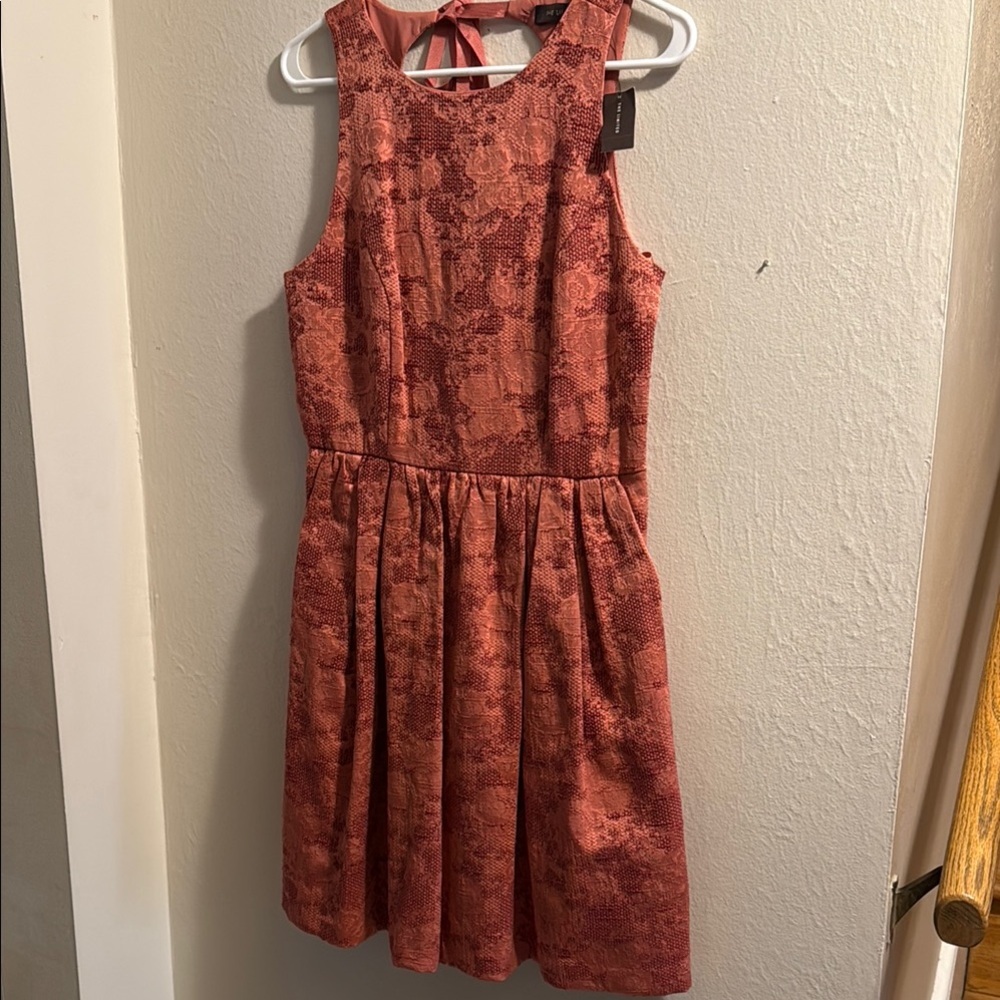 NWT The Limited mauve floral embossed Pink Dress sz 6
